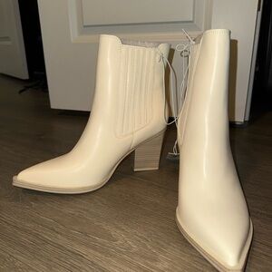 Altar'd State Cream Heeled Boots
